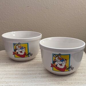 Kellogg's Cartoon Tiger Design Bowls